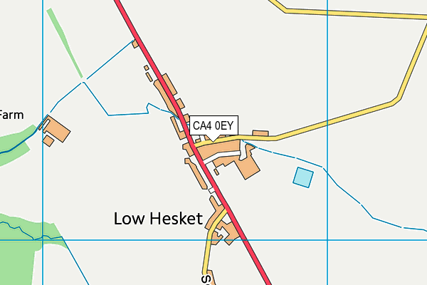 CA4 0EY map - OS VectorMap District (Ordnance Survey)