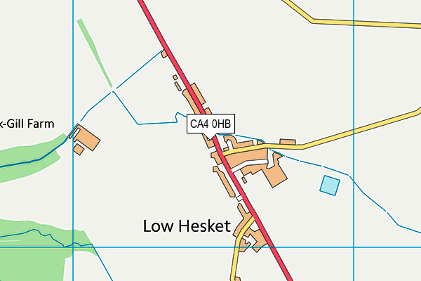 CA4 0HB map - OS VectorMap District (Ordnance Survey)