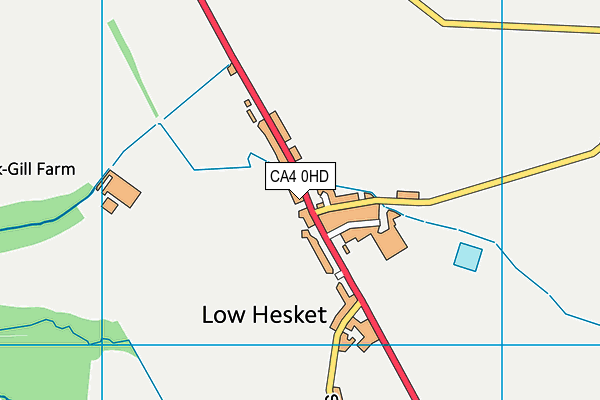 CA4 0HD map - OS VectorMap District (Ordnance Survey)