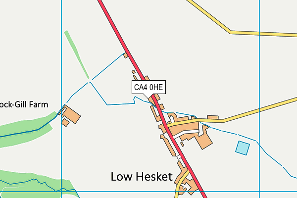 CA4 0HE map - OS VectorMap District (Ordnance Survey)