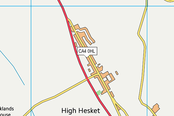 CA4 0HL map - OS VectorMap District (Ordnance Survey)