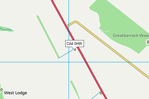 CA4 0HW map - OS VectorMap District (Ordnance Survey)