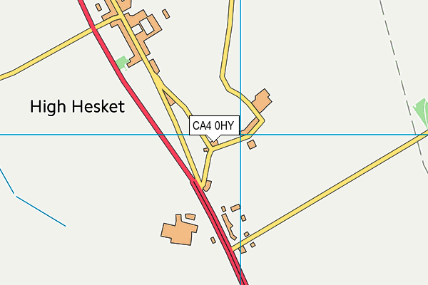 CA4 0HY map - OS VectorMap District (Ordnance Survey)