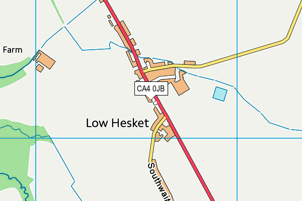 CA4 0JB map - OS VectorMap District (Ordnance Survey)