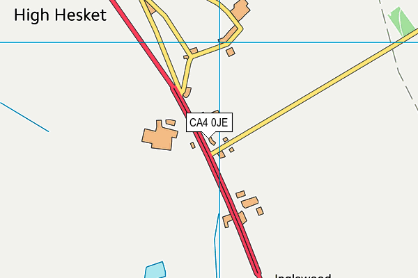 CA4 0JE map - OS VectorMap District (Ordnance Survey)