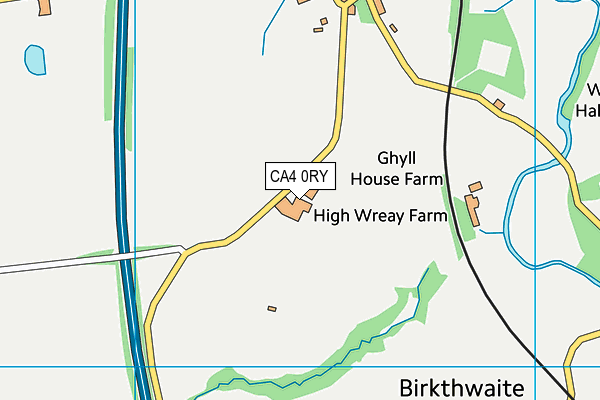 CA4 0RY map - OS VectorMap District (Ordnance Survey)