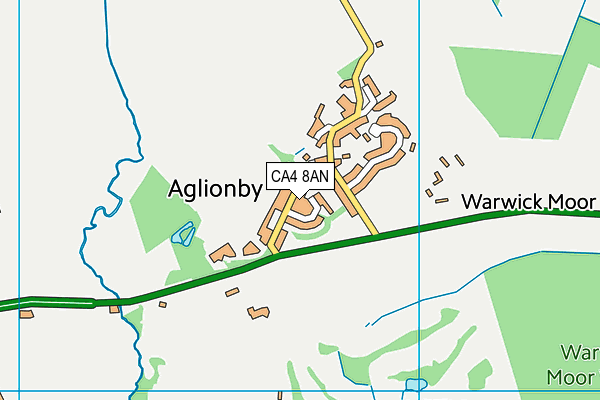 CA4 8AN map - OS VectorMap District (Ordnance Survey)