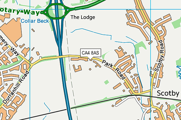 CA4 8AS map - OS VectorMap District (Ordnance Survey)