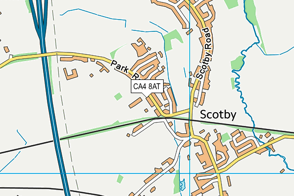 Scotby CofE Primary School map (CA4 8AT) - OS VectorMap District (Ordnance Survey)