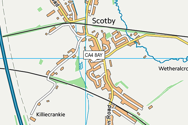 CA4 8AY map - OS VectorMap District (Ordnance Survey)