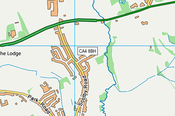 CA4 8BH map - OS VectorMap District (Ordnance Survey)