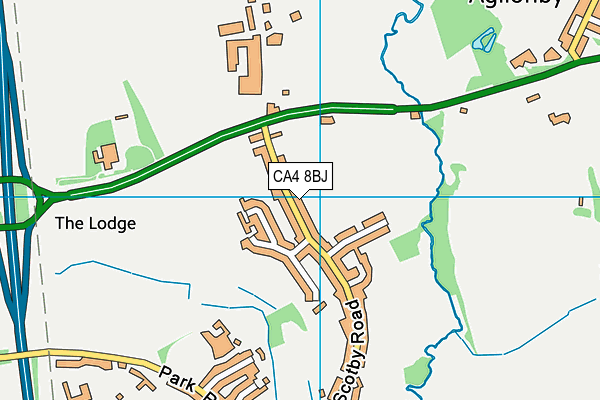 CA4 8BJ map - OS VectorMap District (Ordnance Survey)