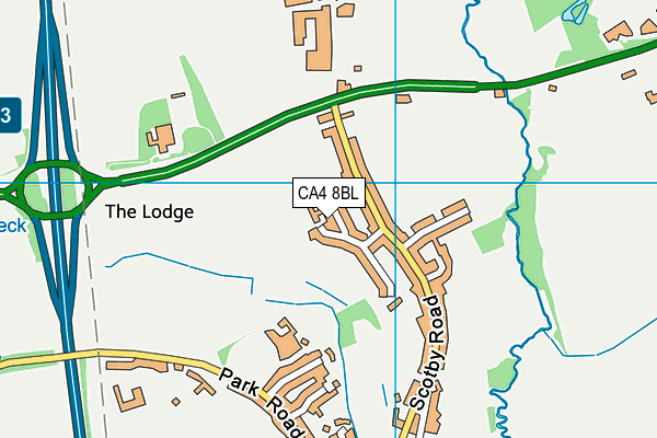 CA4 8BL map - OS VectorMap District (Ordnance Survey)