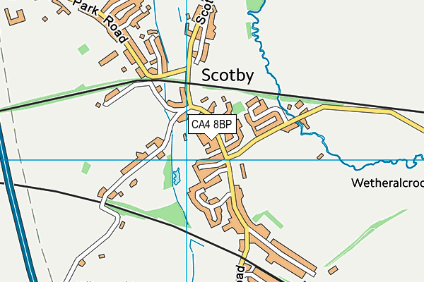 CA4 8BP map - OS VectorMap District (Ordnance Survey)