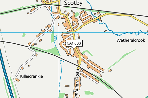 CA4 8BS map - OS VectorMap District (Ordnance Survey)