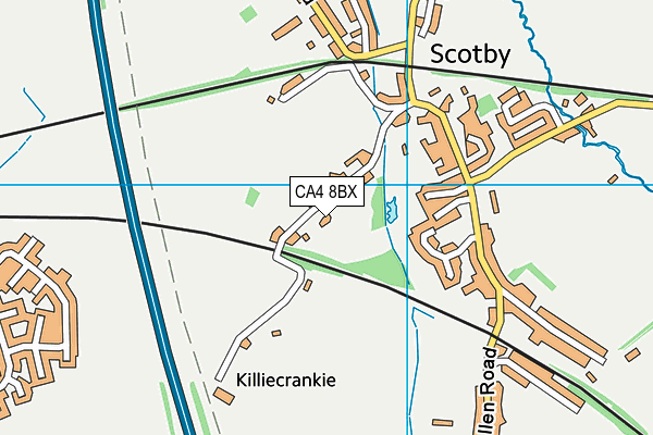 CA4 8BX map - OS VectorMap District (Ordnance Survey)