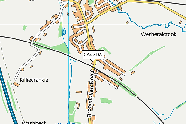 CA4 8DA map - OS VectorMap District (Ordnance Survey)