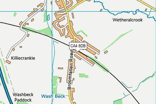 CA4 8DB map - OS VectorMap District (Ordnance Survey)
