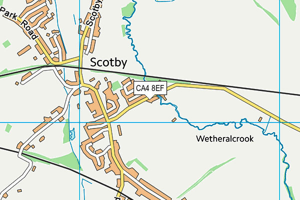 CA4 8EF map - OS VectorMap District (Ordnance Survey)