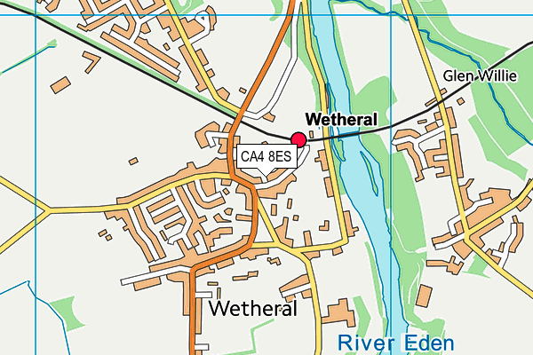 Crown Hotel Leisure Club map (CA4 8ES) - OS VectorMap District (Ordnance Survey)