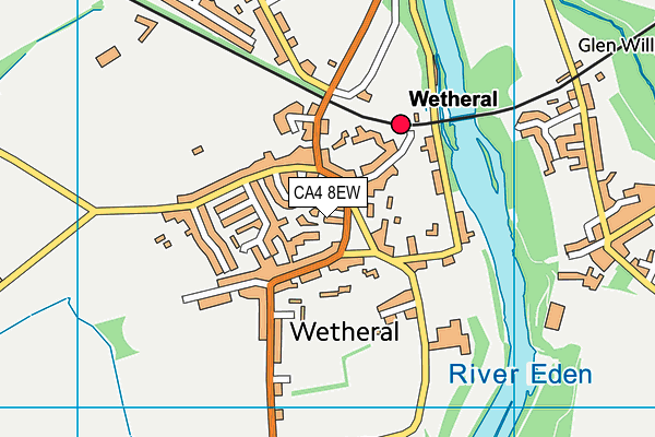 CA4 8EW map - OS VectorMap District (Ordnance Survey)