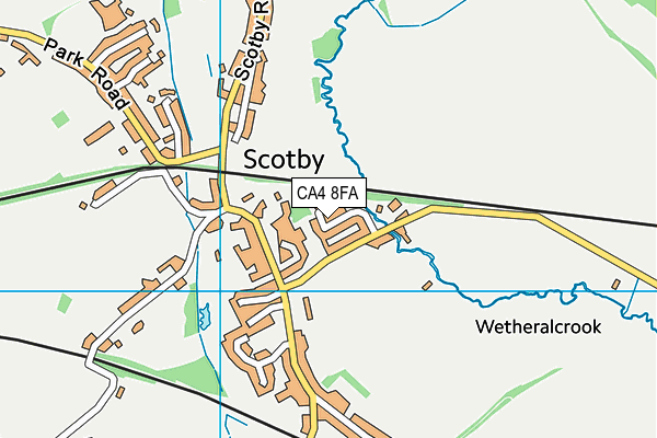 CA4 8FA map - OS VectorMap District (Ordnance Survey)