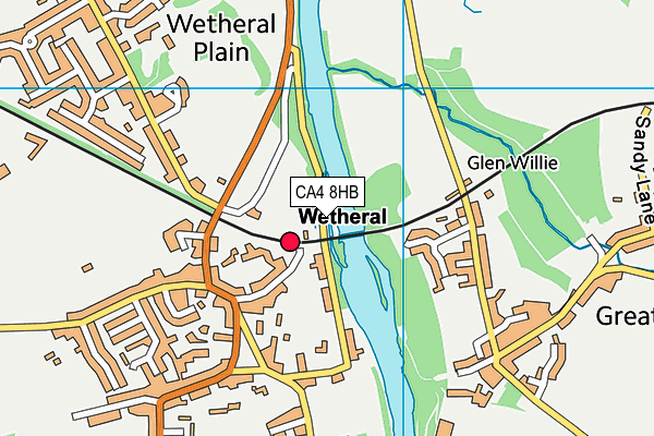 CA4 8HB map - OS VectorMap District (Ordnance Survey)