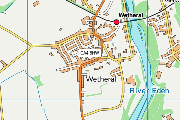 CA4 8HW map - OS VectorMap District (Ordnance Survey)