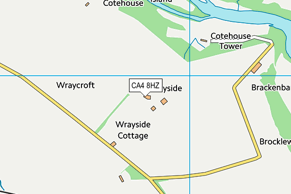 CA4 8HZ map - OS VectorMap District (Ordnance Survey)