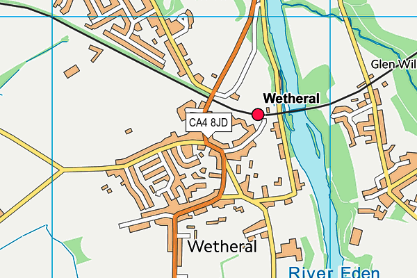 CA4 8JD map - OS VectorMap District (Ordnance Survey)