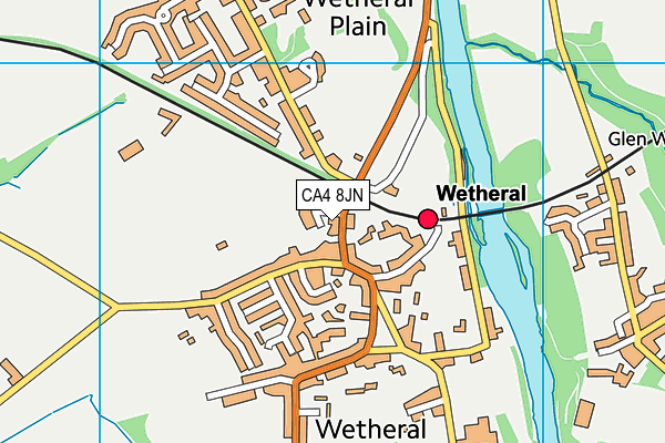 CA4 8JN map - OS VectorMap District (Ordnance Survey)