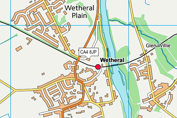 CA4 8JP map - OS VectorMap District (Ordnance Survey)