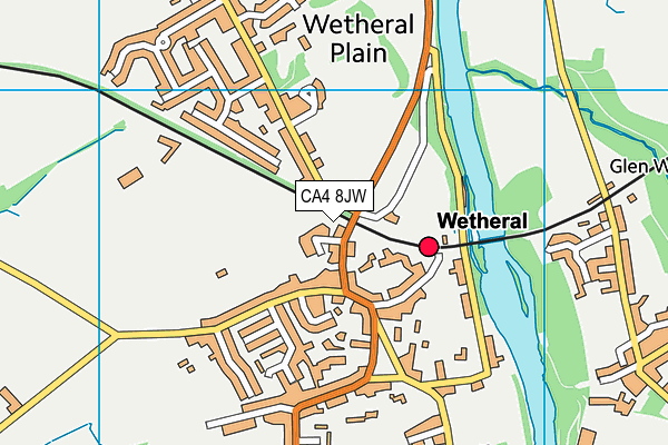 CA4 8JW map - OS VectorMap District (Ordnance Survey)