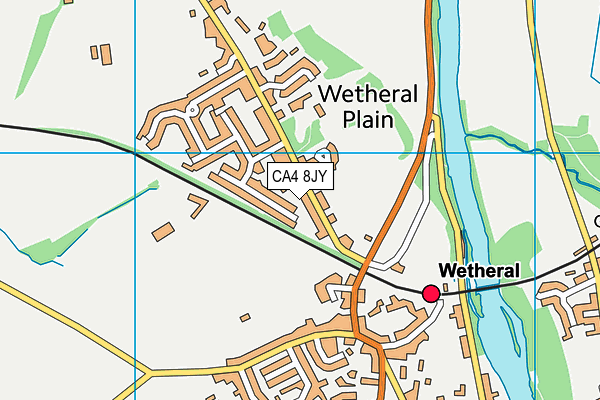 CA4 8JY map - OS VectorMap District (Ordnance Survey)