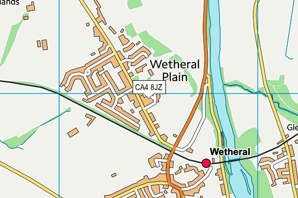 CA4 8JZ map - OS VectorMap District (Ordnance Survey)