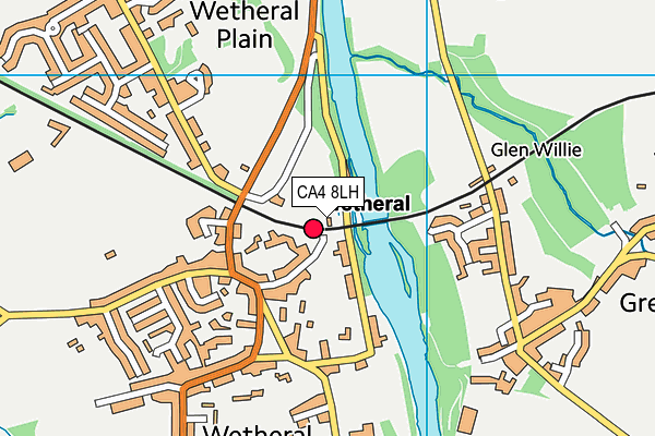 CA4 8LH map - OS VectorMap District (Ordnance Survey)