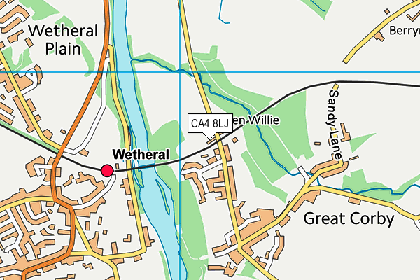 CA4 8LJ map - OS VectorMap District (Ordnance Survey)