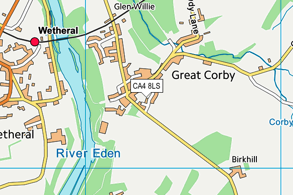 CA4 8LS map - OS VectorMap District (Ordnance Survey)