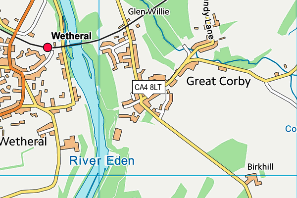 CA4 8LT map - OS VectorMap District (Ordnance Survey)