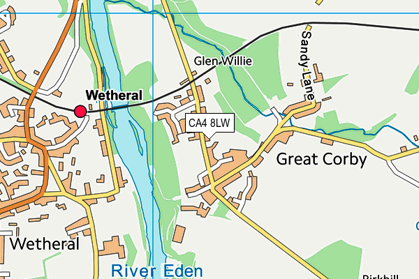 CA4 8LW map - OS VectorMap District (Ordnance Survey)