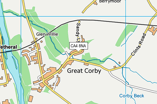 CA4 8NA map - OS VectorMap District (Ordnance Survey)