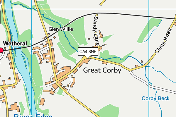 Great Corby  School and Nursery map (CA4 8NE) - OS VectorMap District (Ordnance Survey)