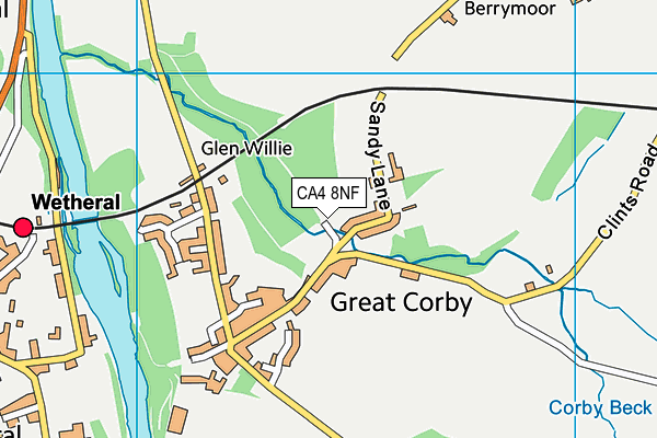 CA4 8NF map - OS VectorMap District (Ordnance Survey)