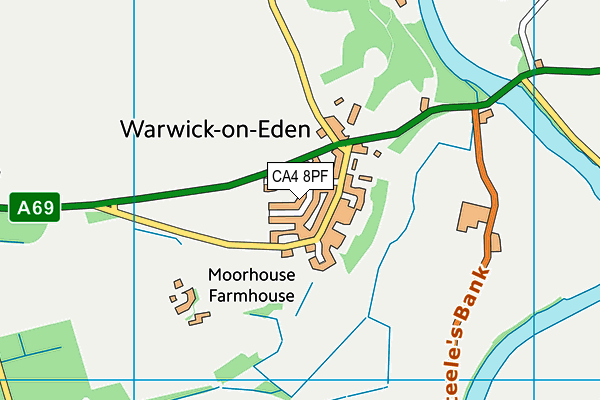 CA4 8PF map - OS VectorMap District (Ordnance Survey)