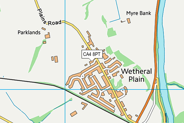 CA4 8PT map - OS VectorMap District (Ordnance Survey)