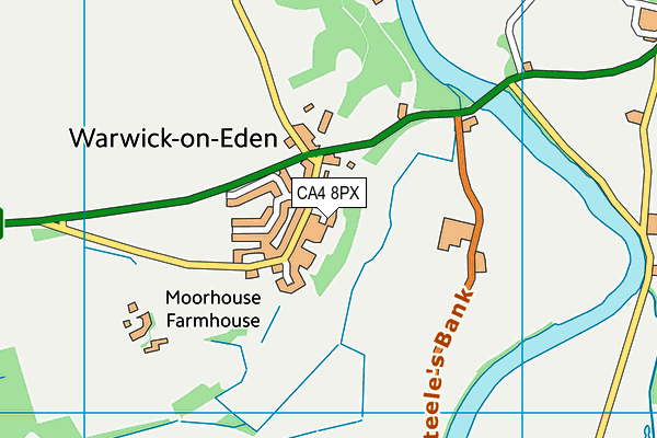 CA4 8PX map - OS VectorMap District (Ordnance Survey)