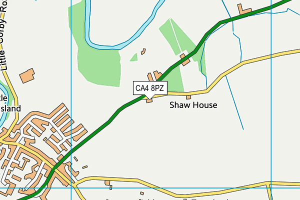 CA4 8PZ map - OS VectorMap District (Ordnance Survey)