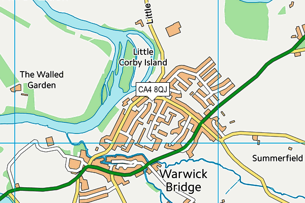 CA4 8QJ map - OS VectorMap District (Ordnance Survey)