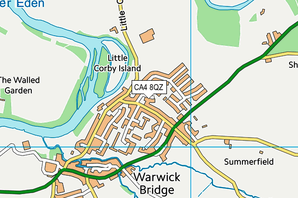 CA4 8QZ map - OS VectorMap District (Ordnance Survey)