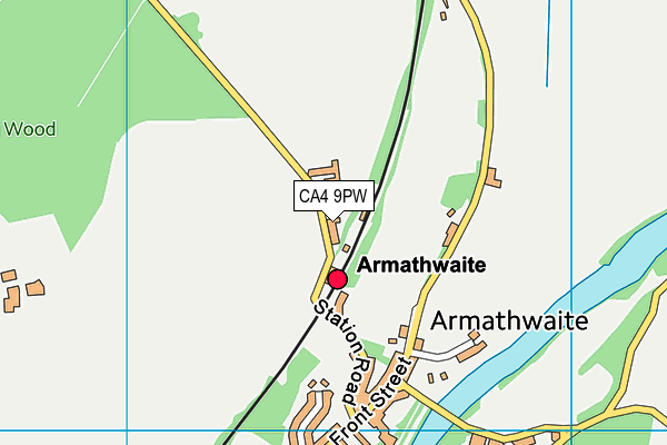 Armathwaite School map (CA4 9PW) - OS VectorMap District (Ordnance Survey)